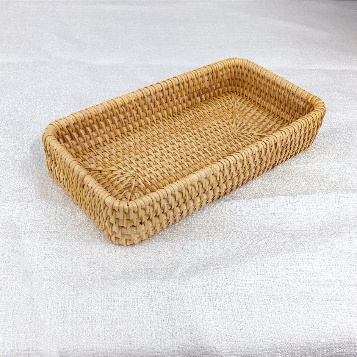 Wicker tray, tabletop storage basket - Julia M LifeStyles