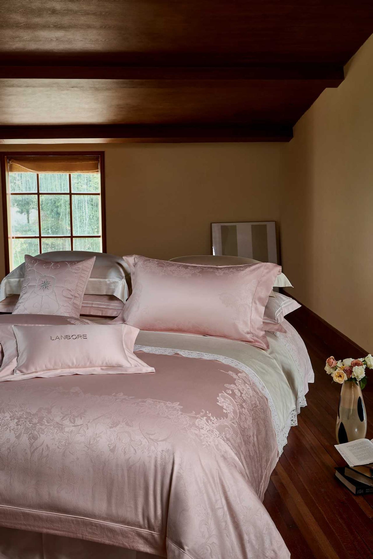 Julia M Lifestyles™ Château Lace Jacquard Bedding Collection