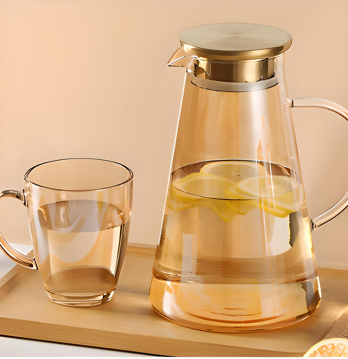 Julia M Lifestyles 380ml Drop-Resistant Tempered Glass Mug Julia M Home & Kitchen