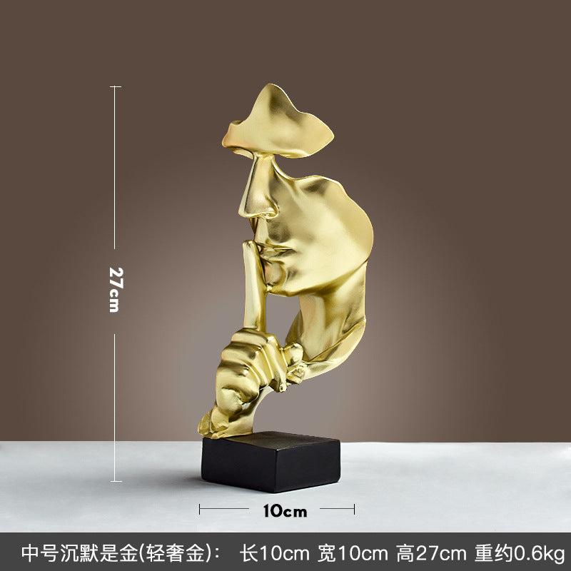 Cross-border Hot Mask Abstract Character Resin Ornaments Living Room Coffee Table Wine Cabinet Statue High-end Home Decorations