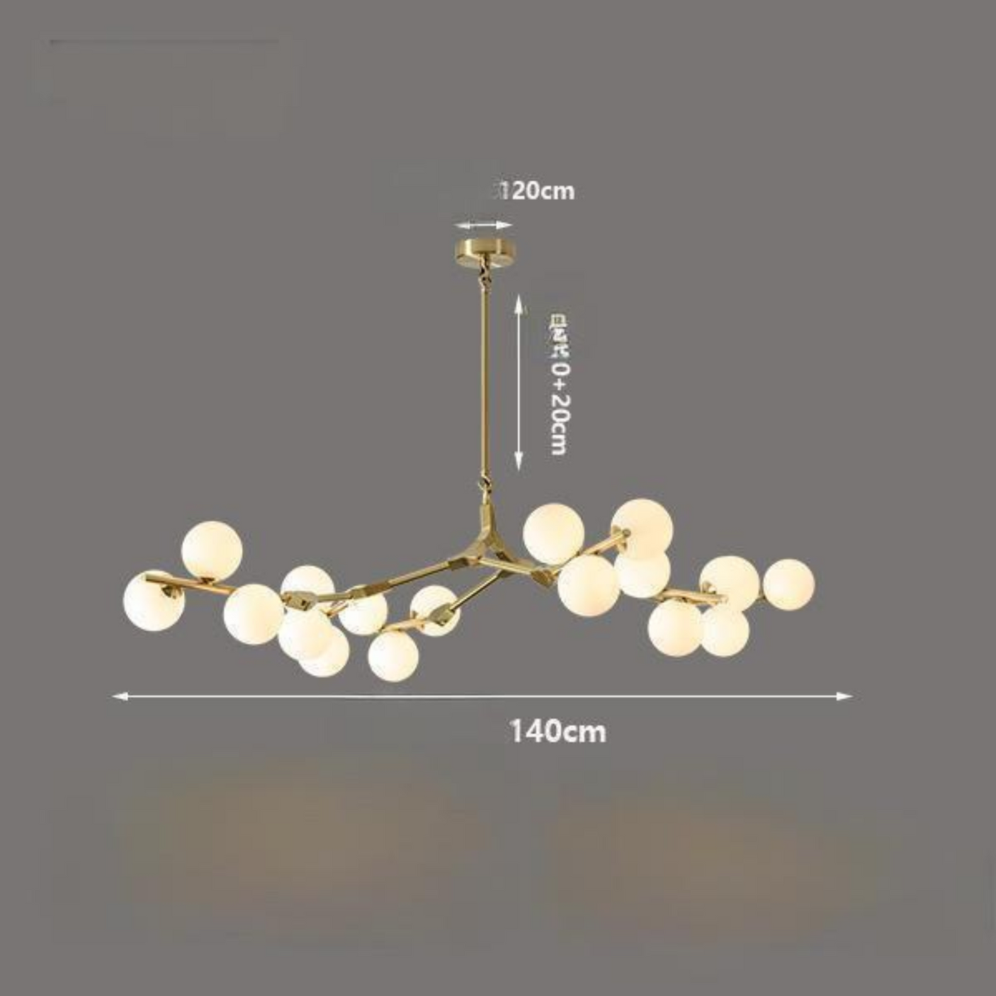 Modeling Chandelier Glass Magic Bean Molecular Lamp - Julia M LifeStyles