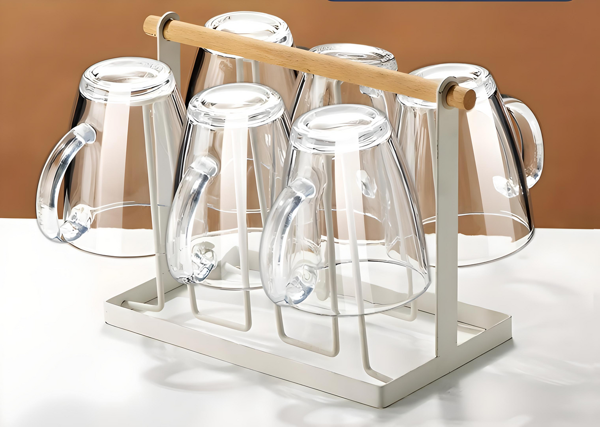 Julia M Lifestyles 380ml Drop-Resistant Tempered Glass Mug Julia M Home & Kitchen