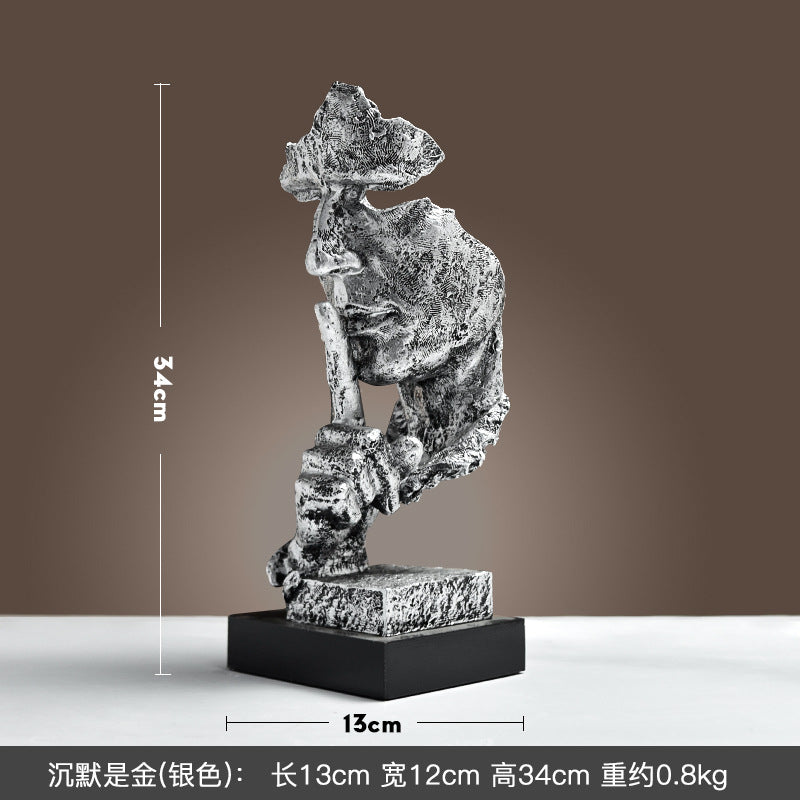 Cross-border Hot Mask Abstract Character Resin Ornaments Living Room Coffee Table Wine Cabinet Statue High-end Home Decorations