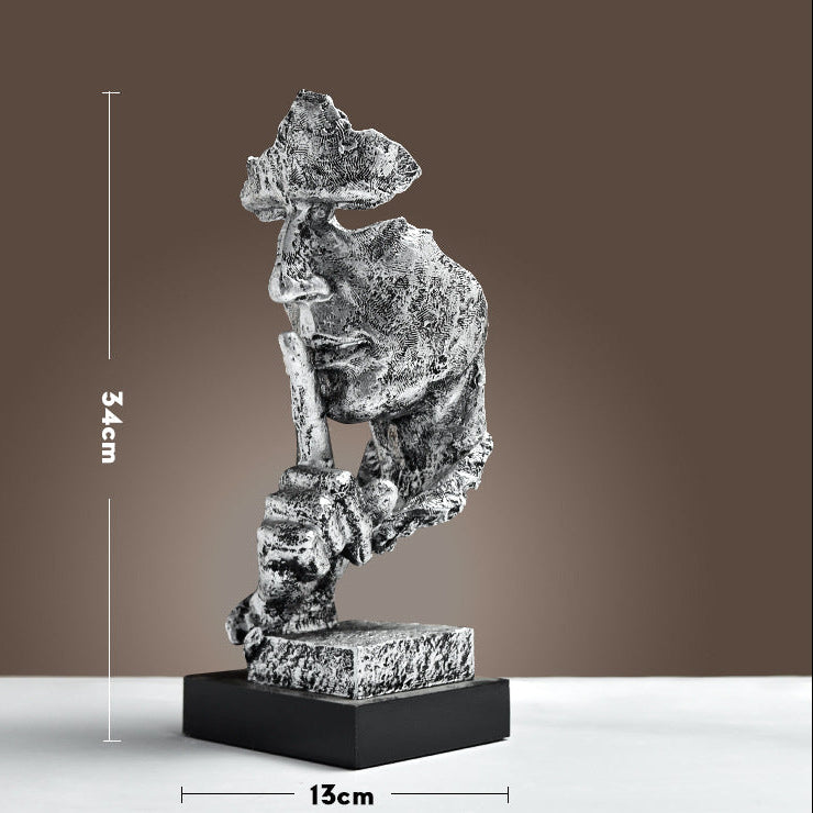 The Contemplative Abstract Figure