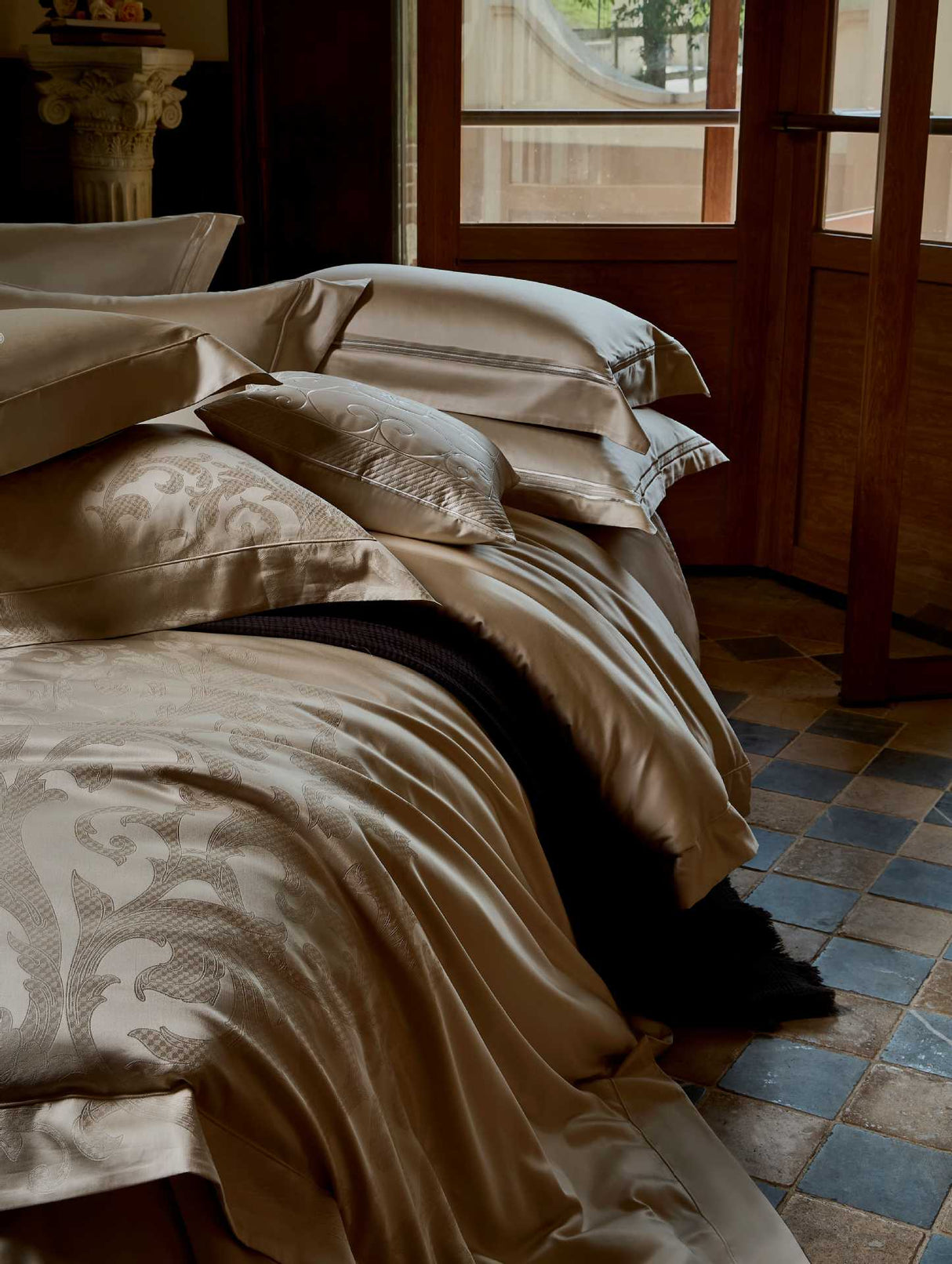 Julia M Lifestyles™ Château Lace Jacquard Bedding Collection