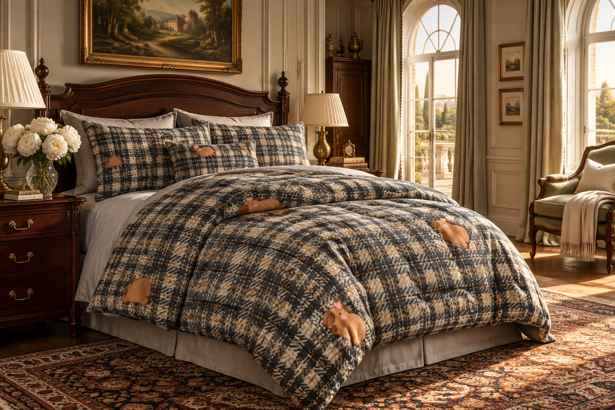 Velvet Reverie Four-Piece Bedding Set