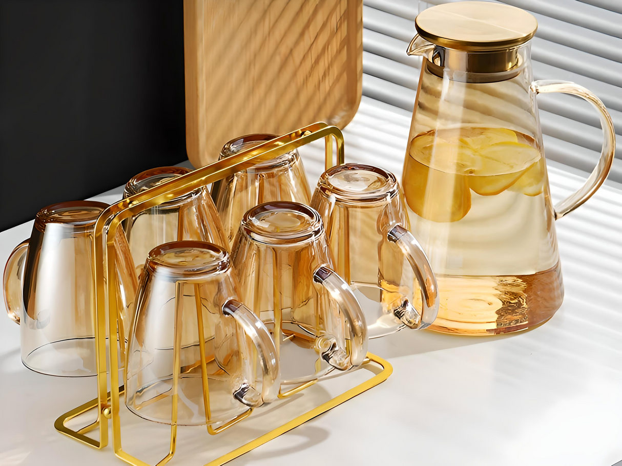 Julia M Lifestyles 380ml Drop-Resistant Tempered Glass Mug Julia M Home & Kitchen