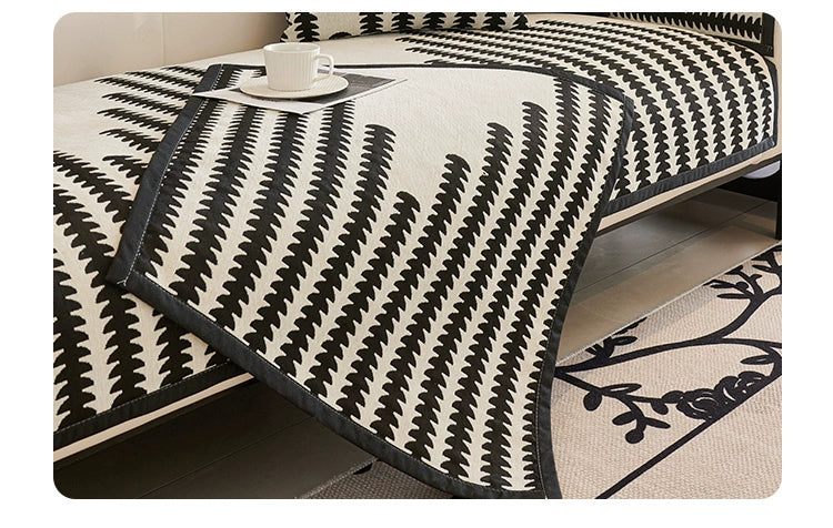 Scandinavian Chenille Non-Slip Sofa Cover Julia M Home & Kitchen