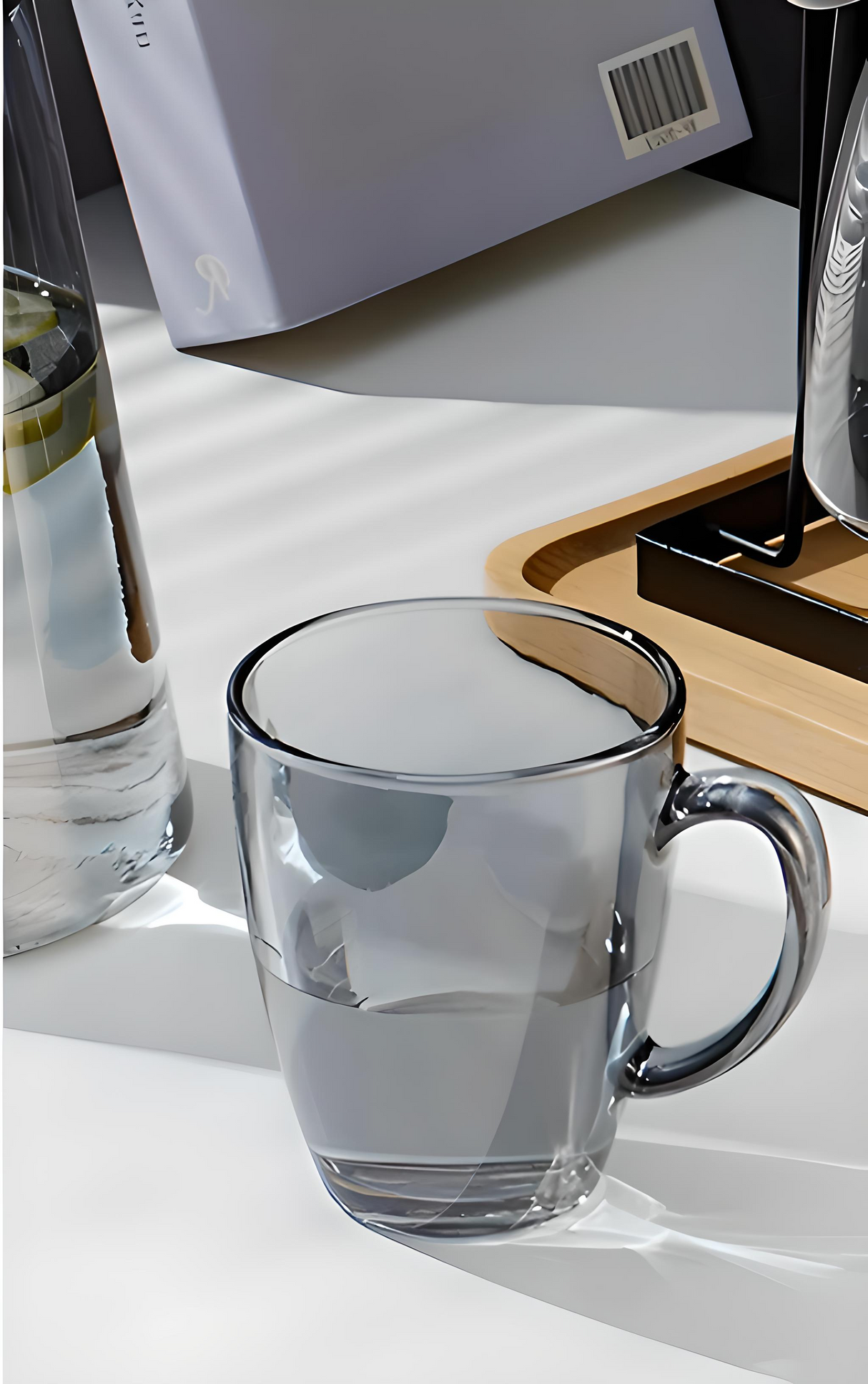 Julia M Lifestyles 380ml Drop-Resistant Tempered Glass Mug Julia M Home & Kitchen