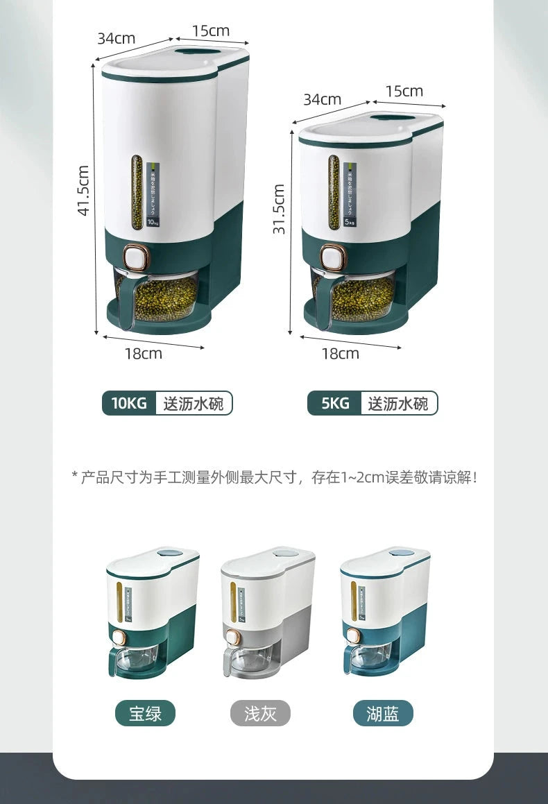 Luxurious Seal & Dispense Rice Storage Bucket Julia M LifeStyles