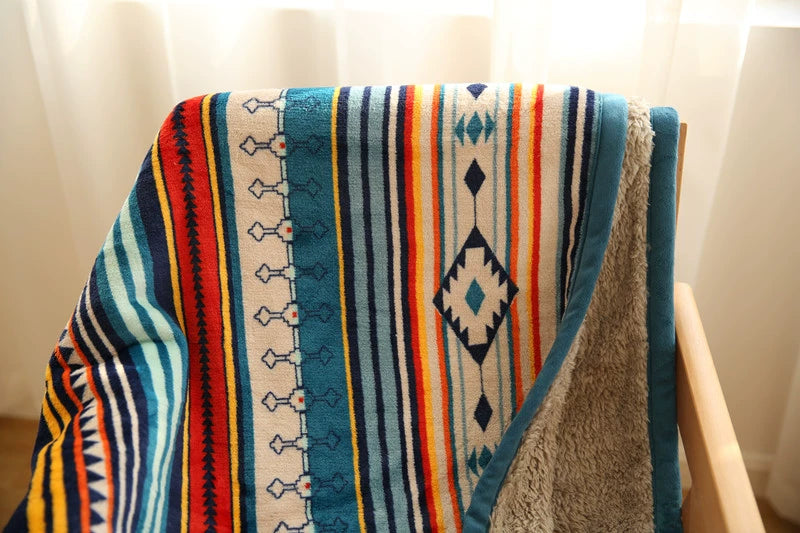 Scandinavian Winter Luxe Coral Fleece Throw Blanket Julia M LifeStyles