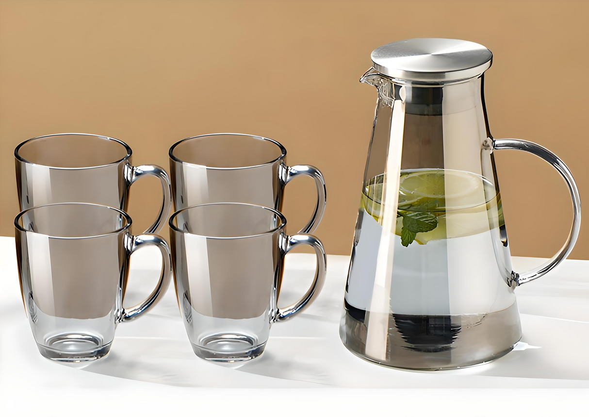 Julia M Lifestyles 380ml Drop-Resistant Tempered Glass Mug Julia M Home & Kitchen