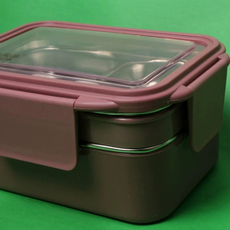 Rectangular Student Stainless Steel Divider Japanese Lunch Box Julia M LifeStyles