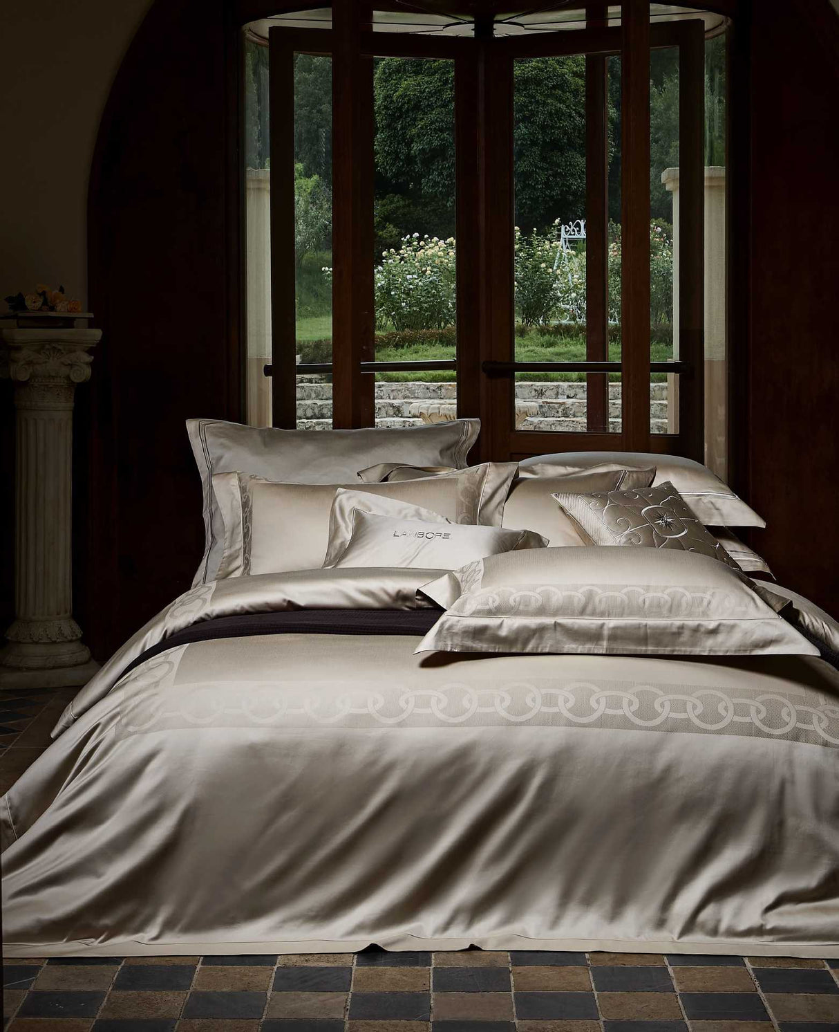 Julia M Lifestyles™ Château Lace Jacquard Bedding Collection