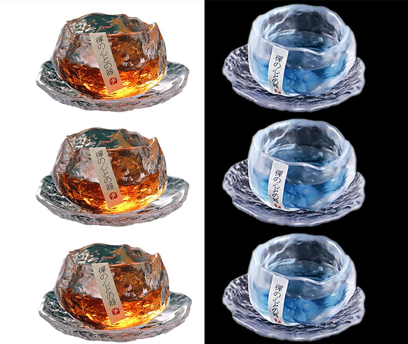 Handmade Retro Japanese Style Mini Glass Tea Cup Julia M Home & Kitchen