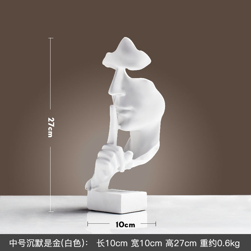 Cross-border Hot Mask Abstract Character Resin Ornaments Living Room Coffee Table Wine Cabinet Statue High-end Home Decorations