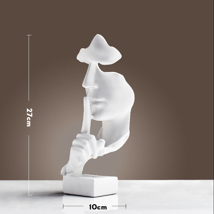 The Contemplative Abstract Figure