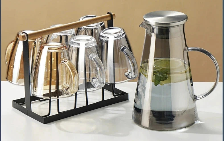 Julia M Lifestyles 380ml Drop-Resistant Tempered Glass Mug Julia M Home & Kitchen