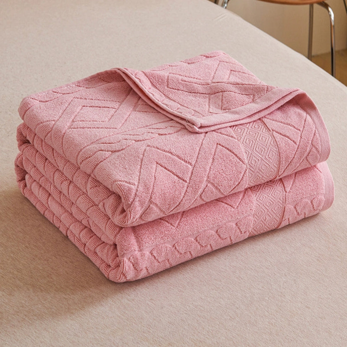 Cotton Old-Fashioned Towel Blanket for All-Season Comfort Julia M LifeStyles