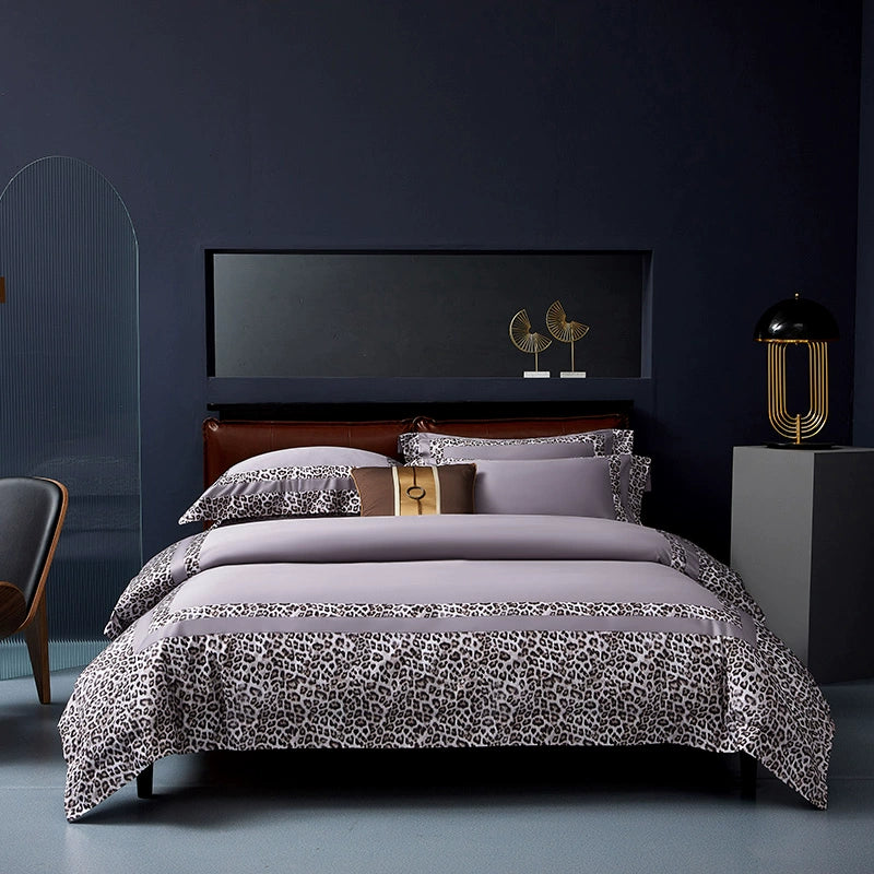 Elegant Geometric 4-Piece Pima Cotton Bed Sheet Set Julia M Home & Kitchen