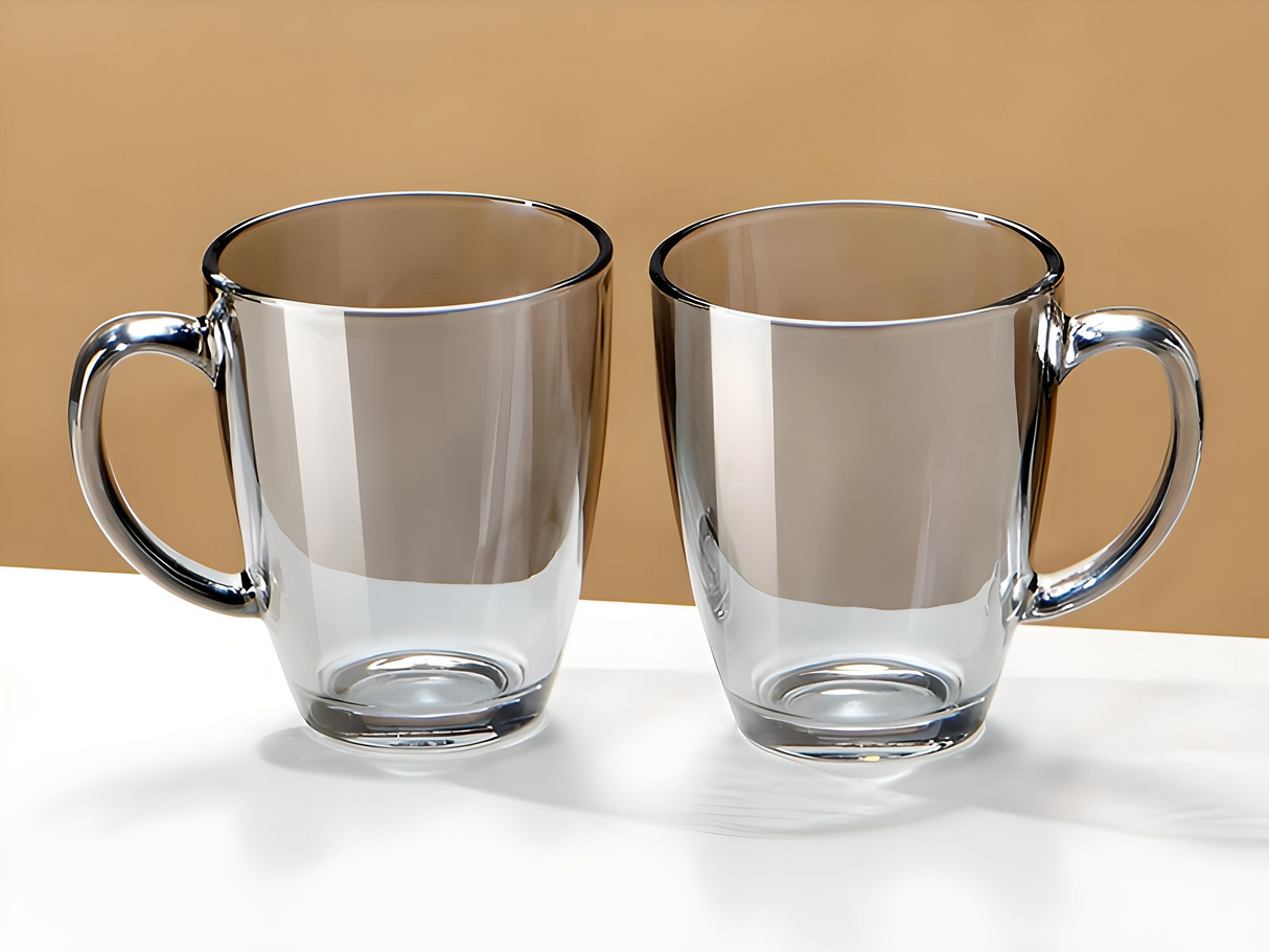 Julia M Lifestyles 380ml Drop-Resistant Tempered Glass Mug Julia M Home & Kitchen