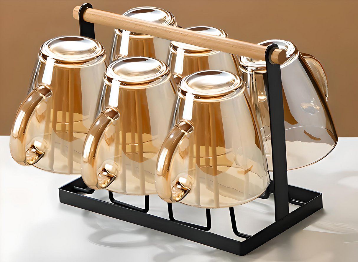 Julia M Lifestyles 380ml Drop-Resistant Tempered Glass Mug Julia M Home & Kitchen