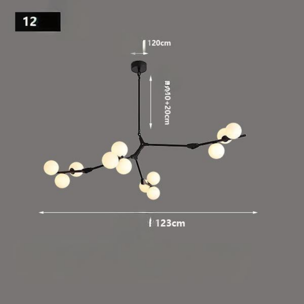 Modeling Chandelier Glass Magic Bean Molecular Lamp - Julia M LifeStyles