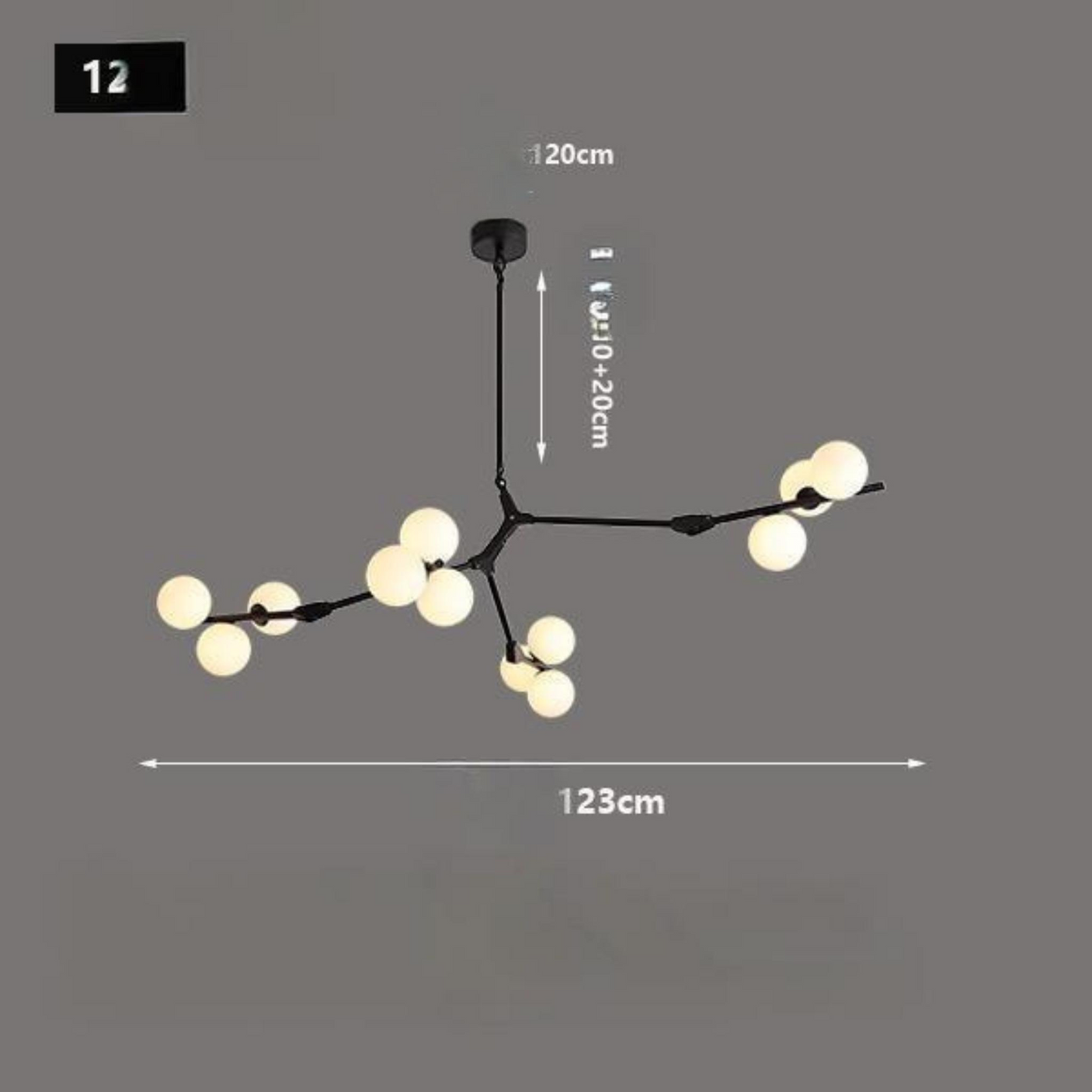 Modeling Chandelier Glass Magic Bean Molecular Lamp - Julia M LifeStyles