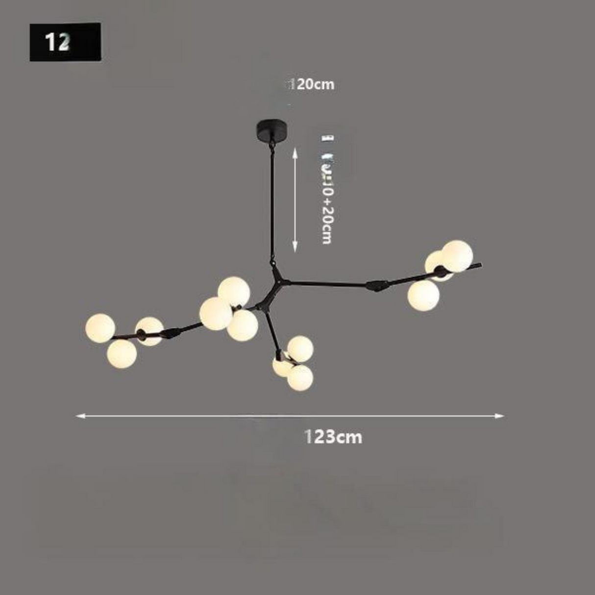 Modeling Chandelier Glass Magic Bean Molecular Lamp - Julia M LifeStyles