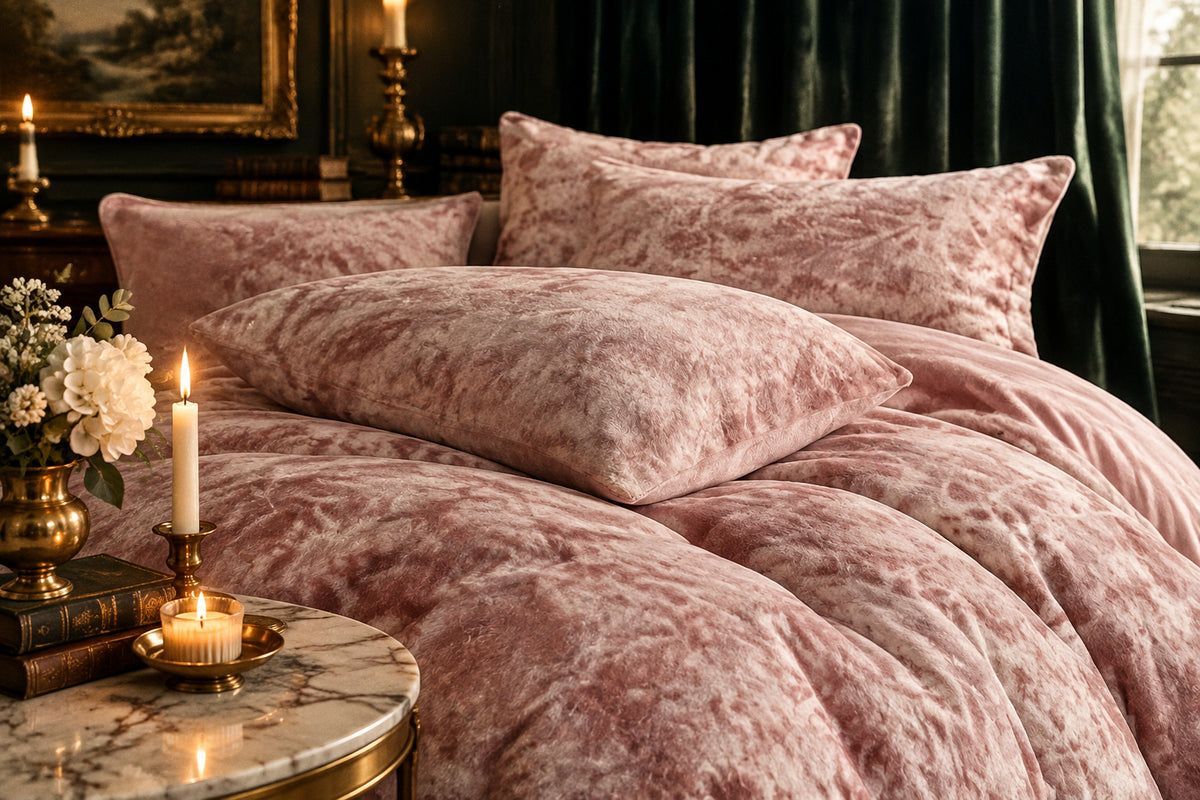 Velvet Reverie Four-Piece Bedding Set