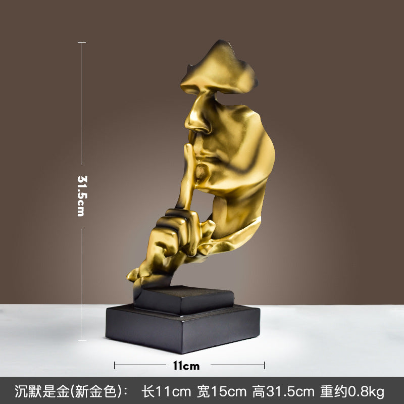 Cross-border Hot Mask Abstract Character Resin Ornaments Living Room Coffee Table Wine Cabinet Statue High-end Home Decorations