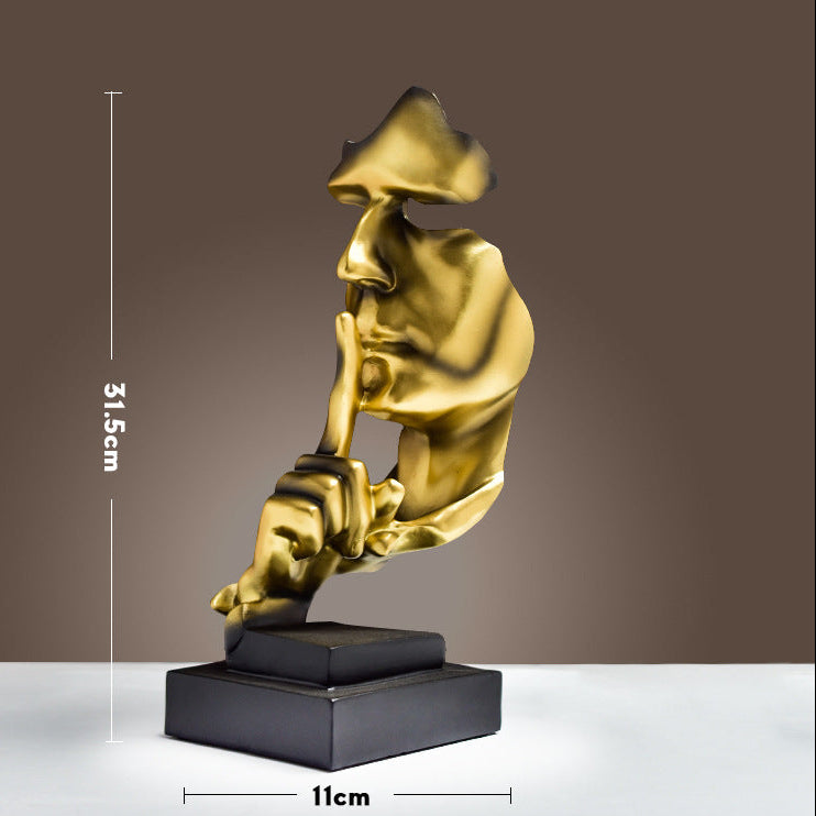 The Contemplative Abstract Figure