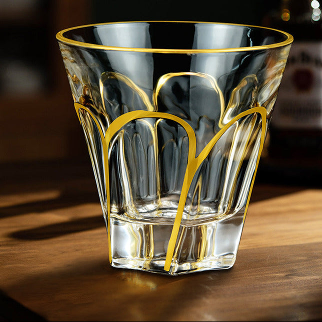 Gilded Hour Whiskey Glass