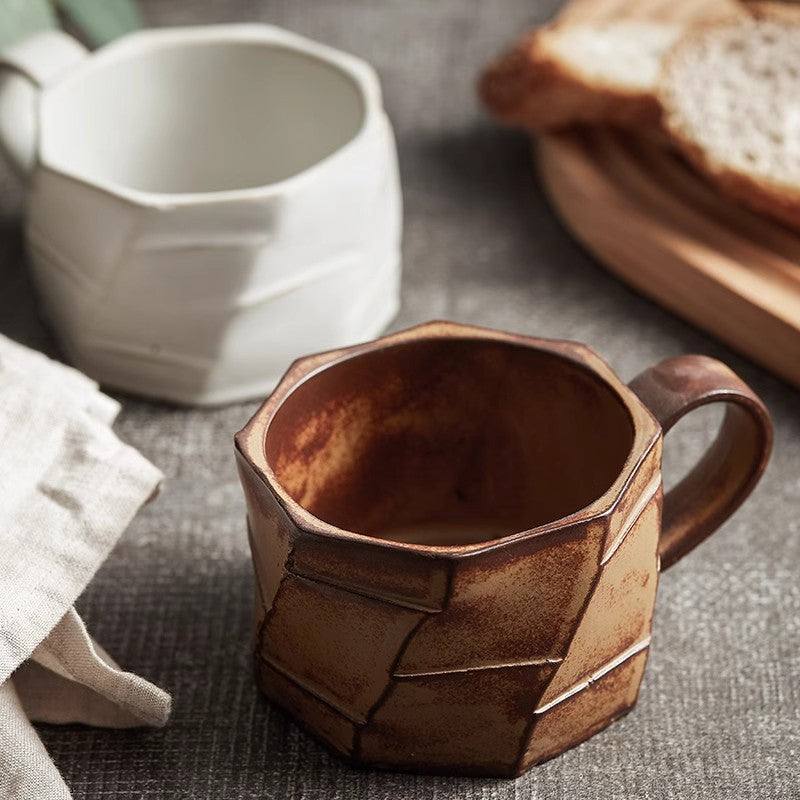 Exquisite Japanese Retro Ceramic Latte Garland Mug - 240ml - Julia M LifeStyles