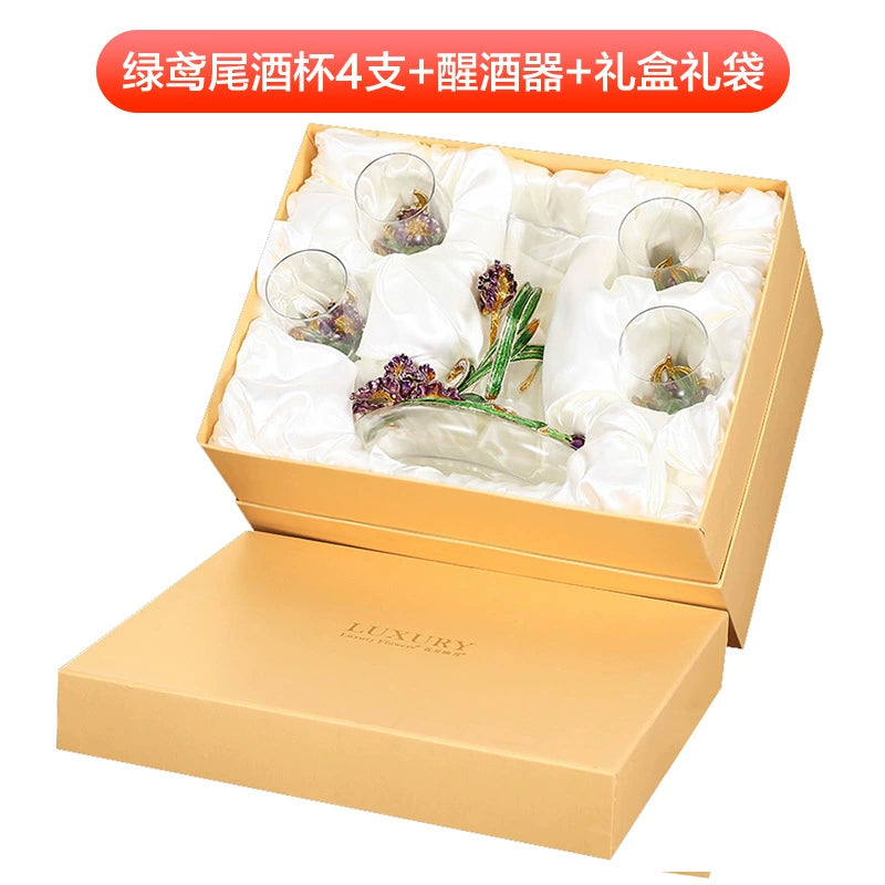 Luxury Crystal Red Wine Decanter Set with Cups by Julia M Home & Kitchen Julia M LifeStyles