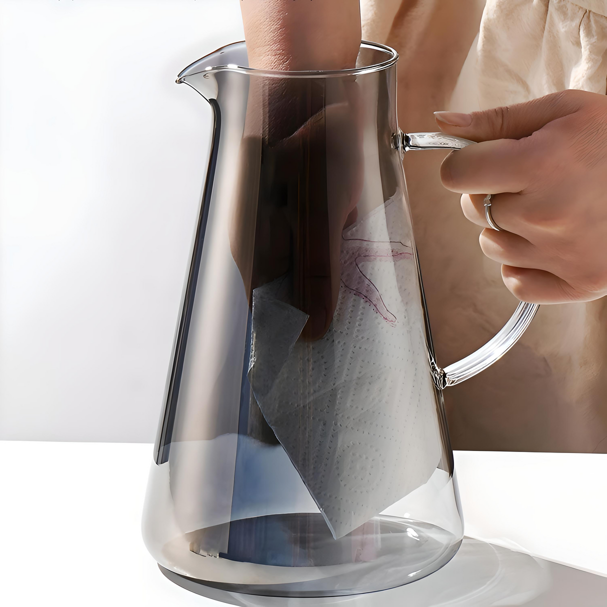 Julia M Lifestyles 380ml Drop-Resistant Tempered Glass Mug Julia M Home & Kitchen