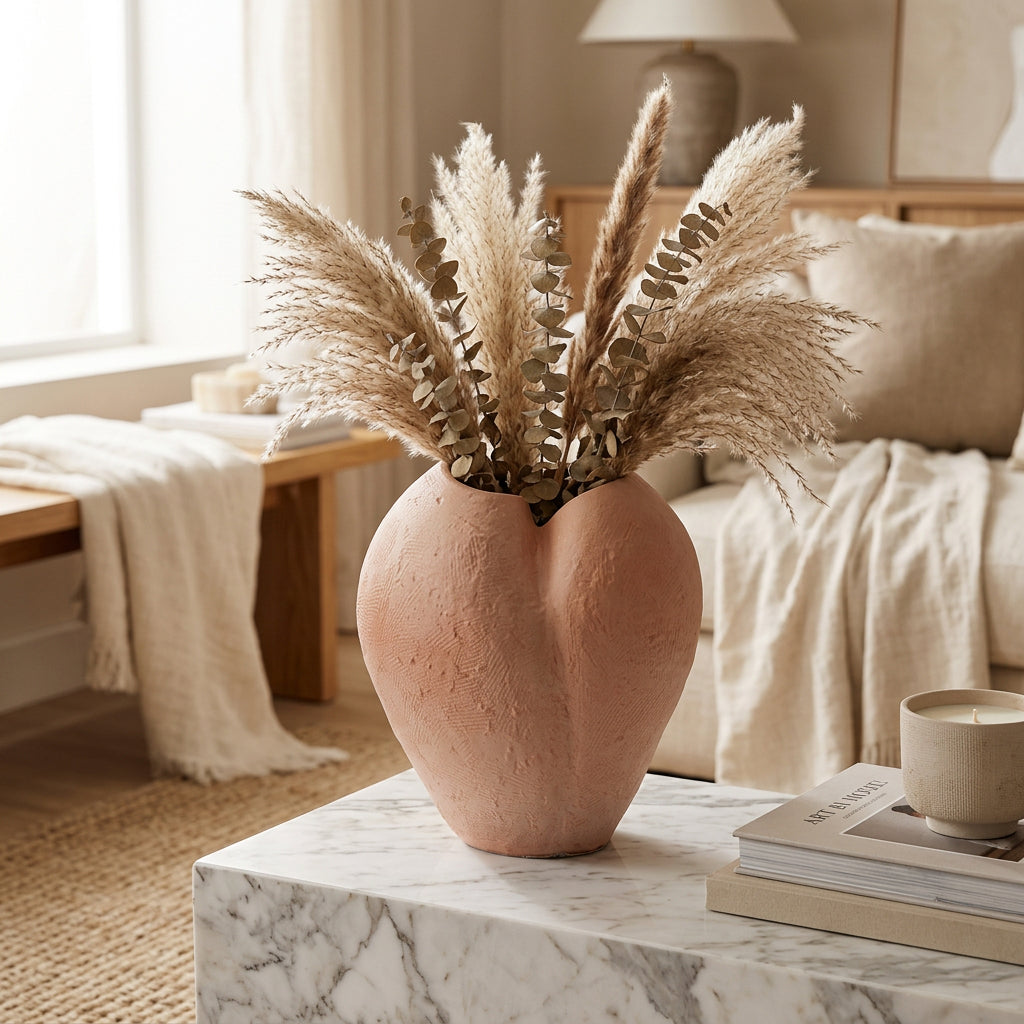 Quiet Form Hand-Painted Ceramic Vase