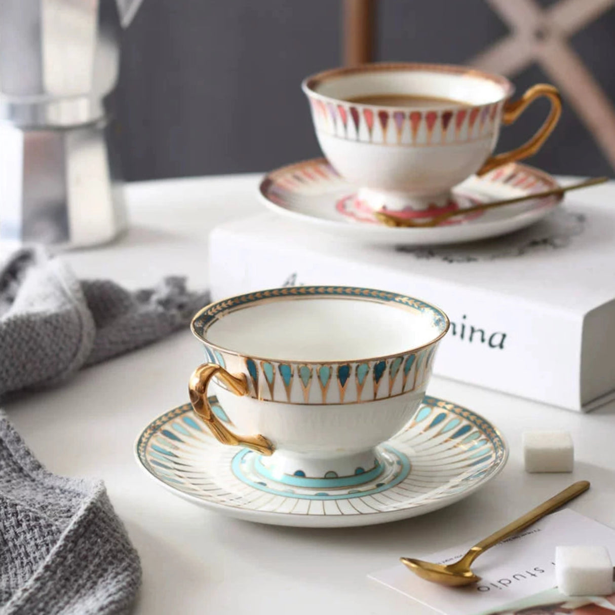 Exquisite European Light Luxury Coffee Set for Elegant Afternoon Tea Julia M LifeStyles