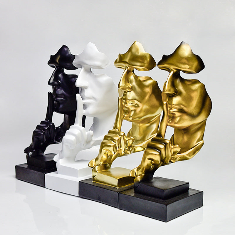 Cross-border Hot Mask Abstract Character Resin Ornaments Living Room Coffee Table Wine Cabinet Statue High-end Home Decorations