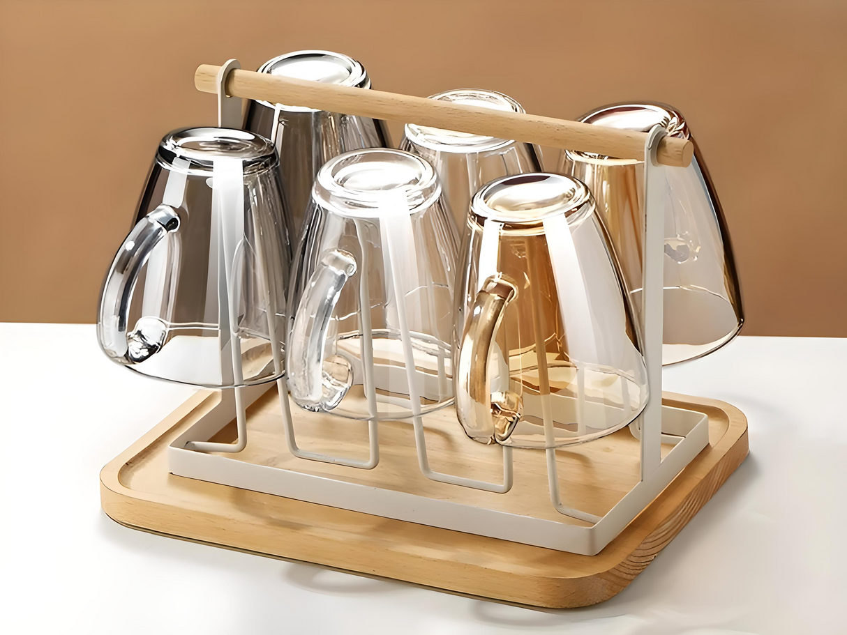 Julia M Lifestyles 380ml Drop-Resistant Tempered Glass Mug Julia M Home & Kitchen