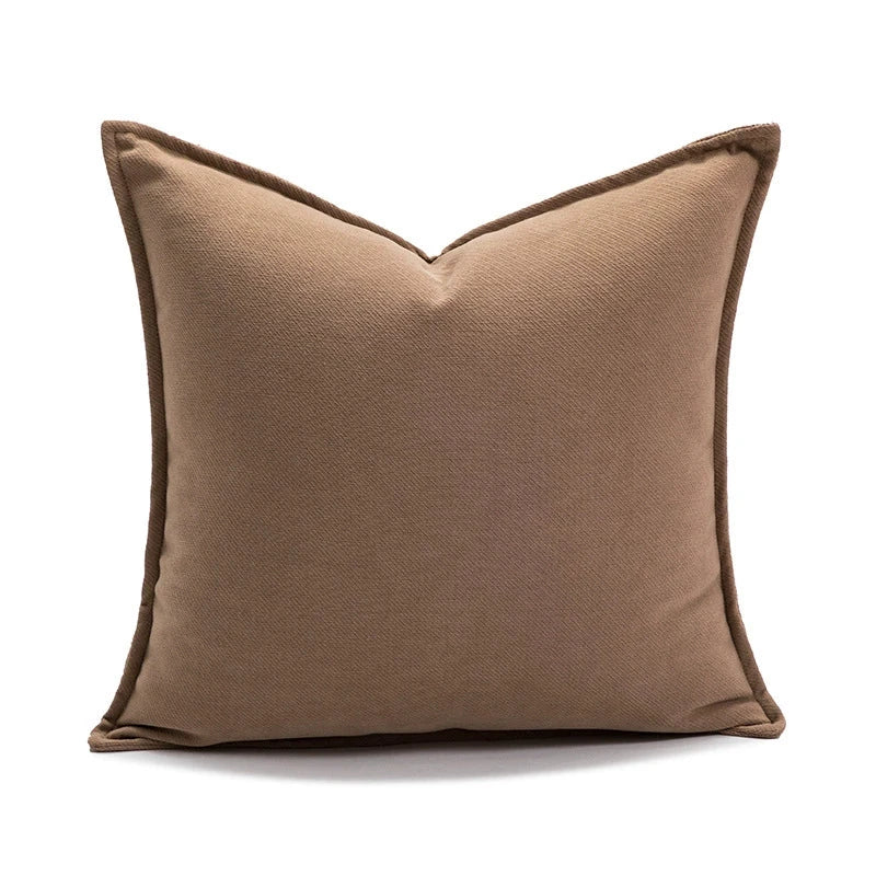 Brown Oatmeal Cream Color Accessible Luxury Living Room Sofa Pillow Cases French Beige Mid-Ancient Pillow Classy Bedside Cushion Julia M Home & Kitchen