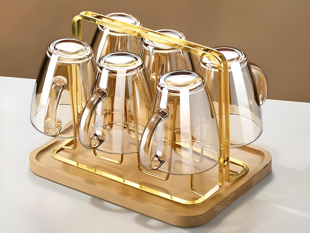 Julia M Lifestyles 380ml Drop-Resistant Tempered Glass Mug Julia M Home & Kitchen