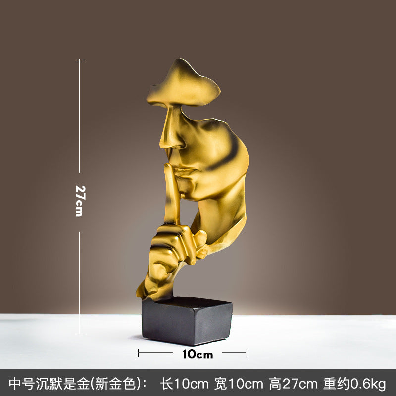 Cross-border Hot Mask Abstract Character Resin Ornaments Living Room Coffee Table Wine Cabinet Statue High-end Home Decorations