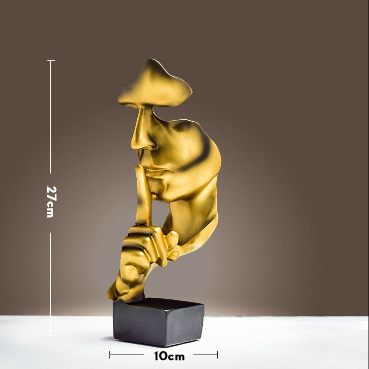 The Contemplative Abstract Figure