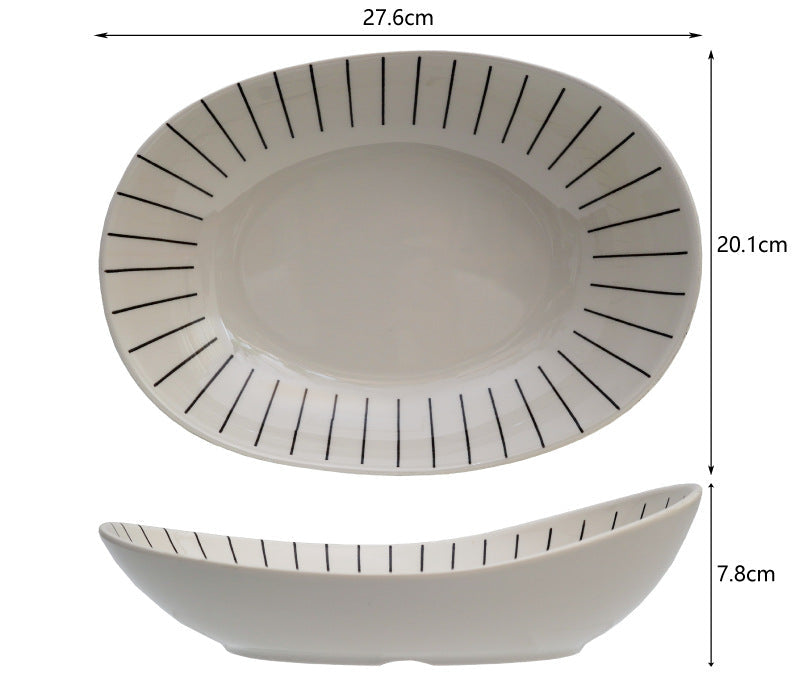 Sora Stripe Melamine Tableware