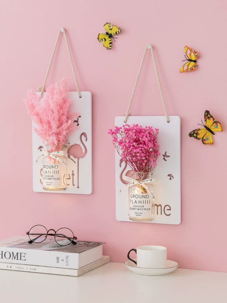 Scandinavian Style Hand - Painted Artificial Flower Wall Decor by Julia M - Julia M LifeStyles