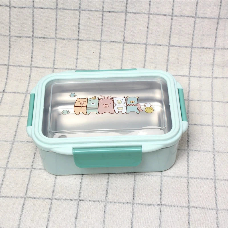 Rectangular Student Stainless Steel Divider Japanese Lunch Box Julia M LifeStyles