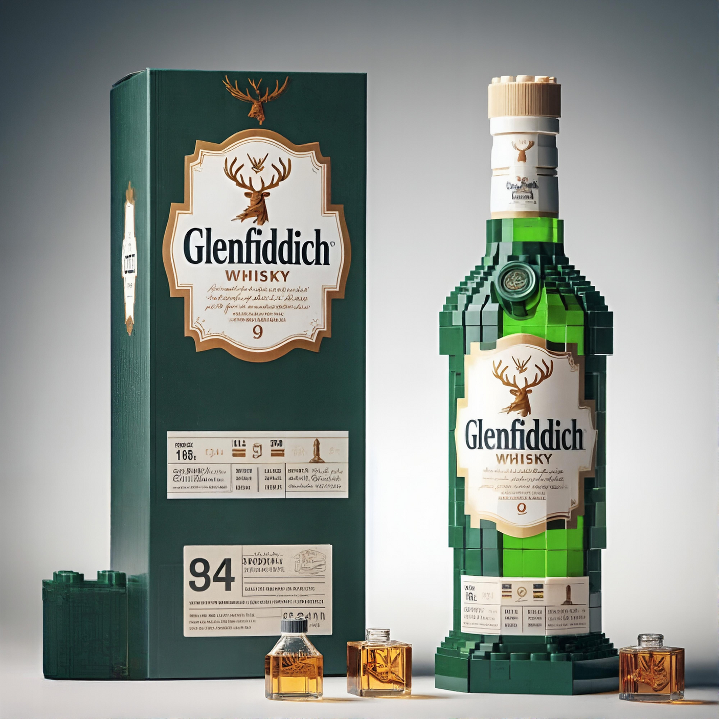 Whisky Bottle Building Blocks - The Luxurious Gift of Creativity - Julia M LifeStyles