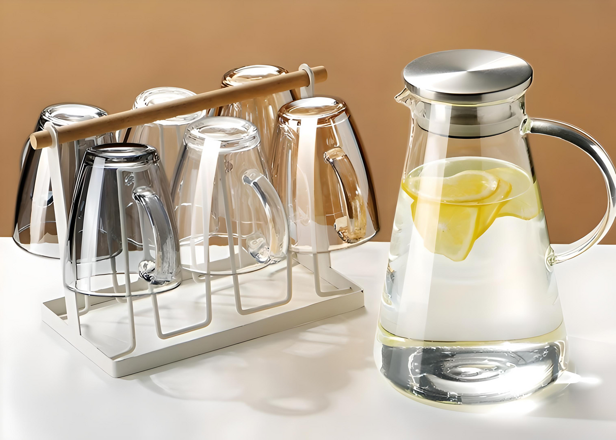 Julia M Lifestyles 380ml Drop-Resistant Tempered Glass Mug Julia M Home & Kitchen