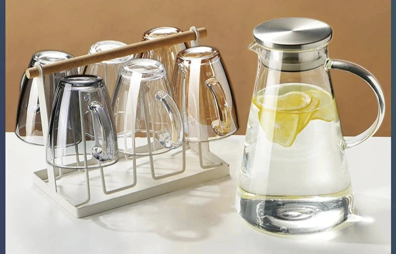 Julia M Lifestyles 380ml Drop-Resistant Tempered Glass Mug Julia M Home & Kitchen